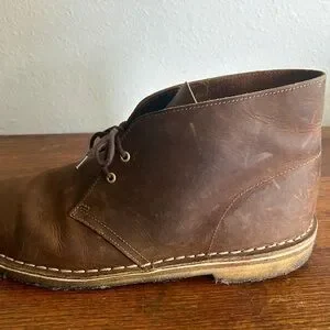 Clark’s Men’s Brown Leather Hommes Chukkas Boots Men’s 10.5 Business Casual Clark main image 2